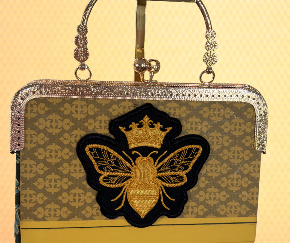 Book Purse- Vintage Queen Bee