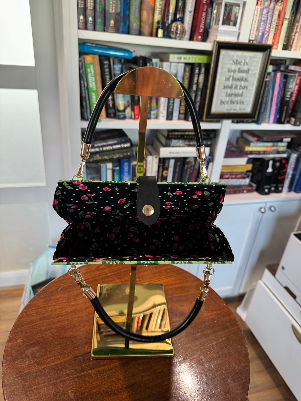 Book Purse- Vintage Cherry Bomb