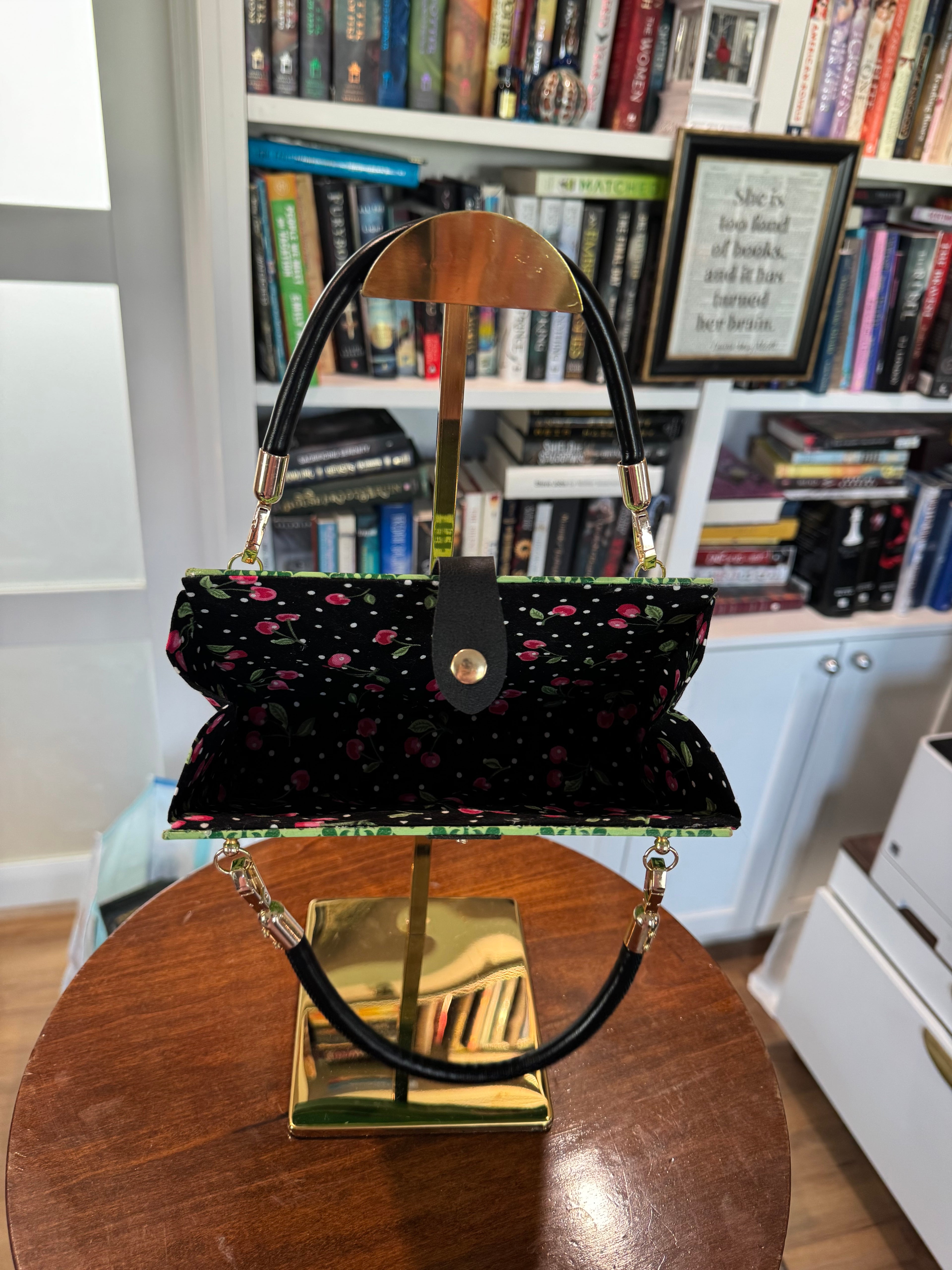 Book Purse- Vintage Cherry Bomb