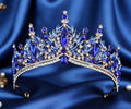 Royal Blue Queen Crown
