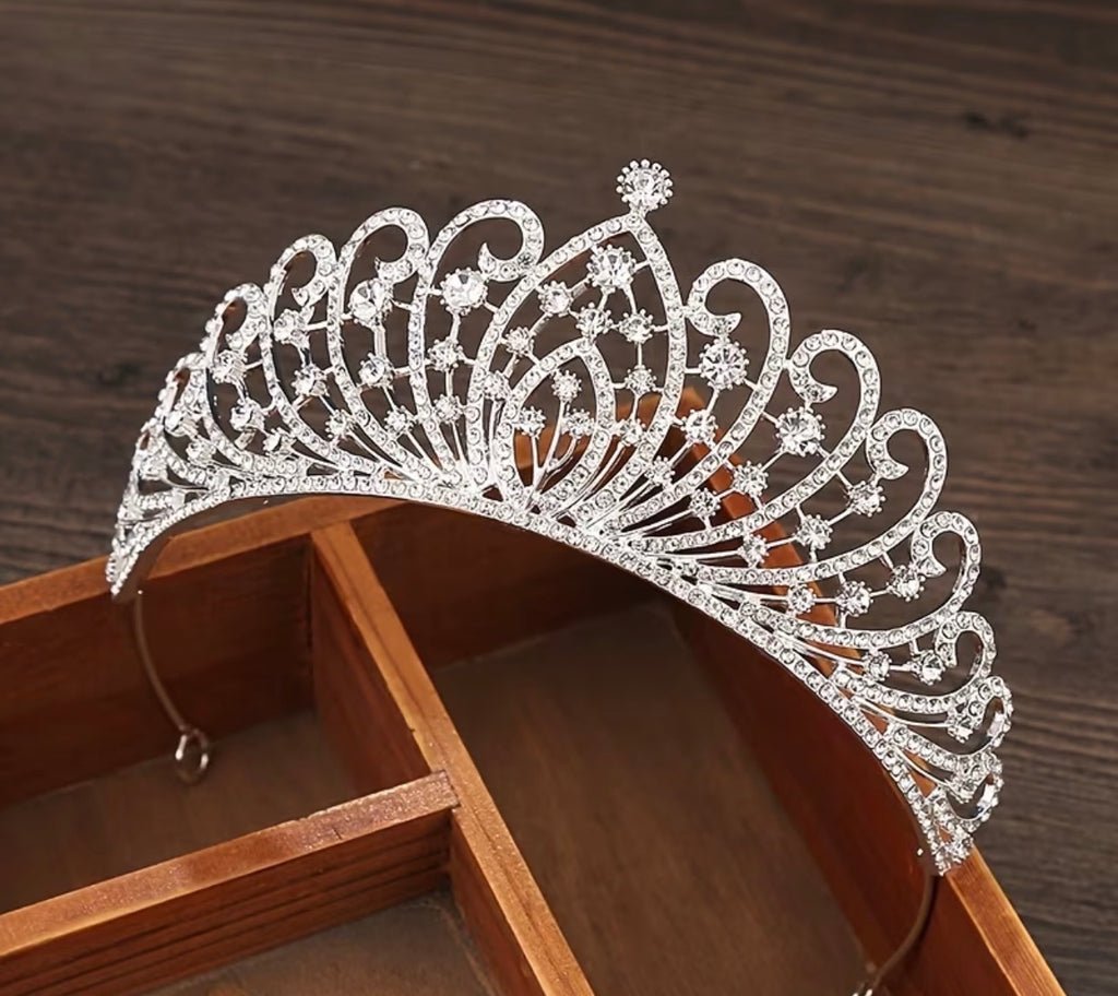 Silver Waves of Sparkle Crown
