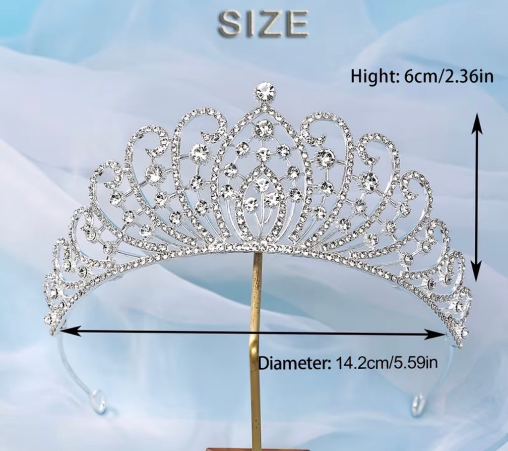 Silver Waves of Sparkle Crown