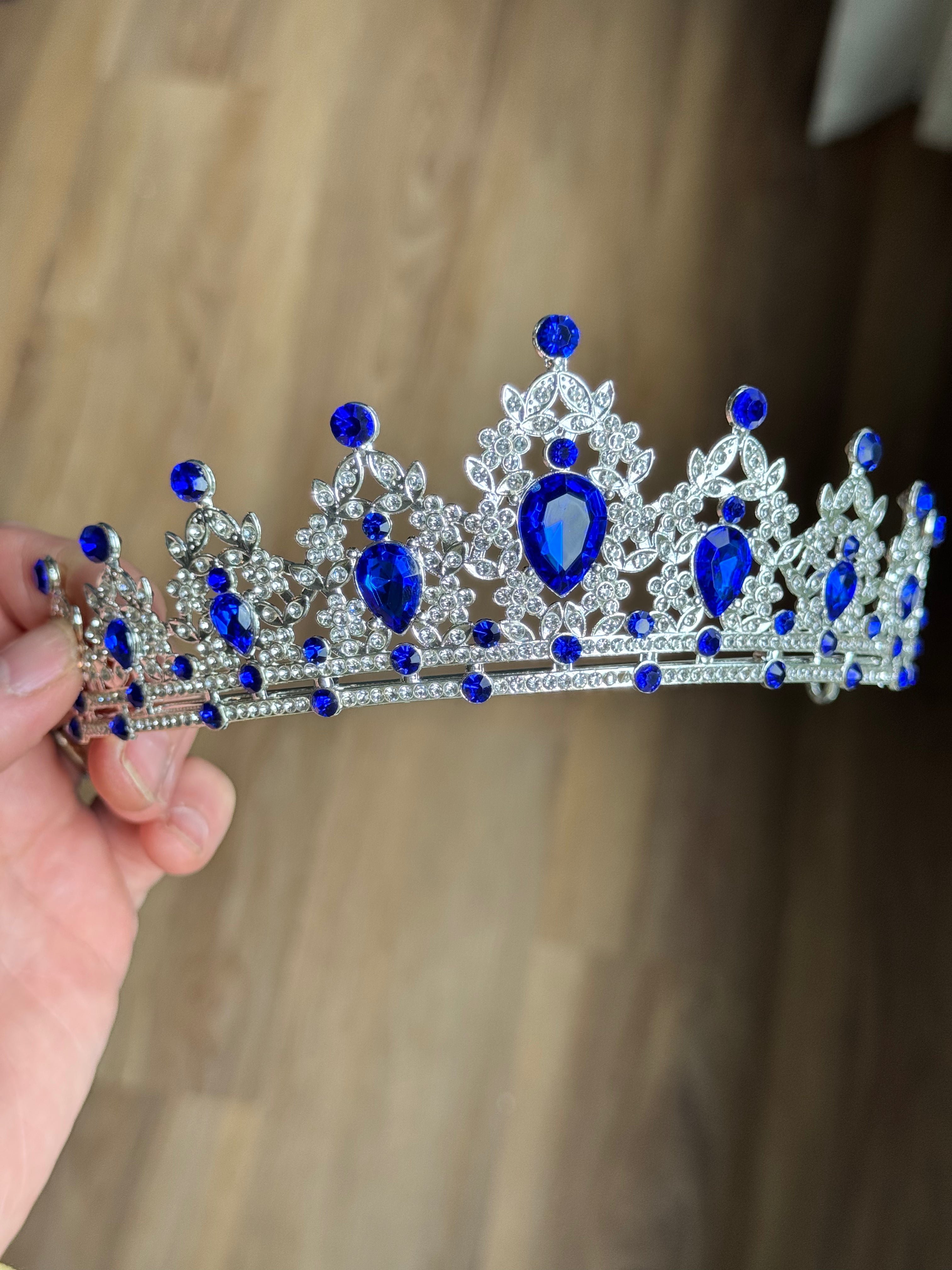 Silver and Blue Crown
