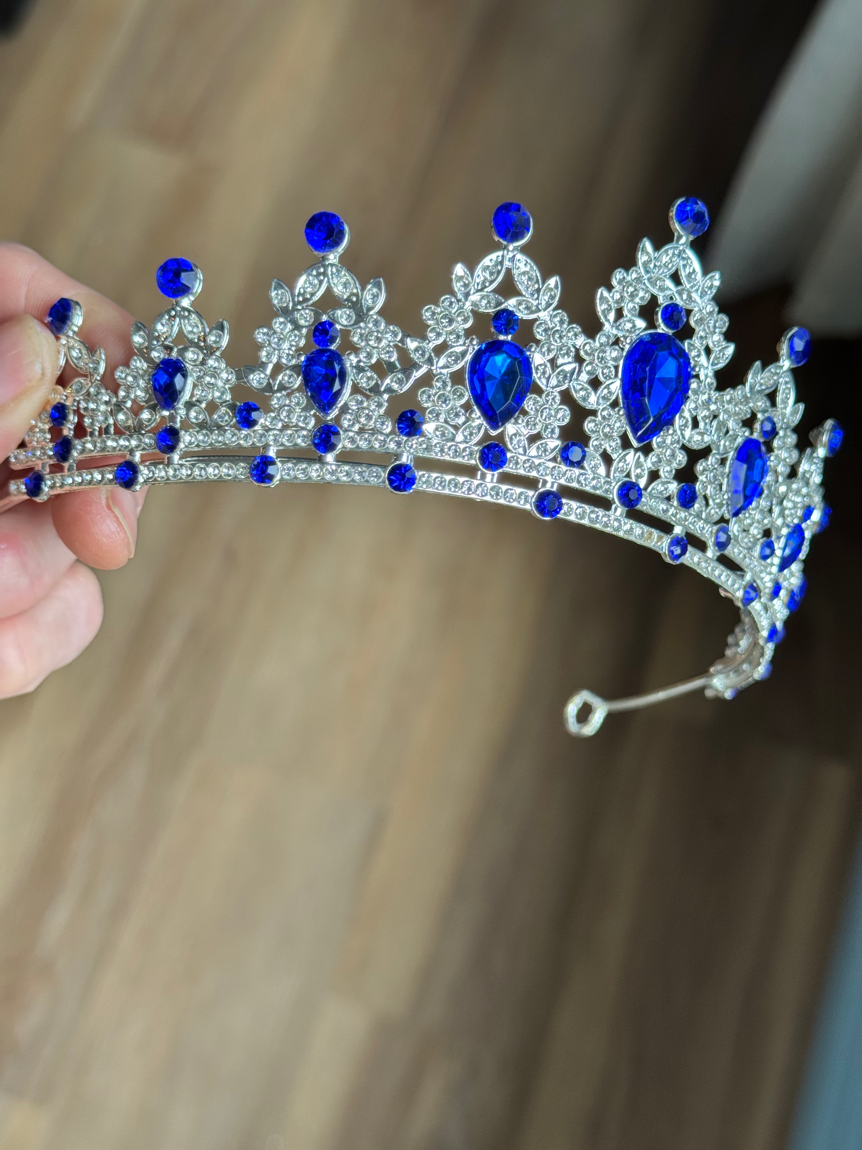 Silver and Blue Crown