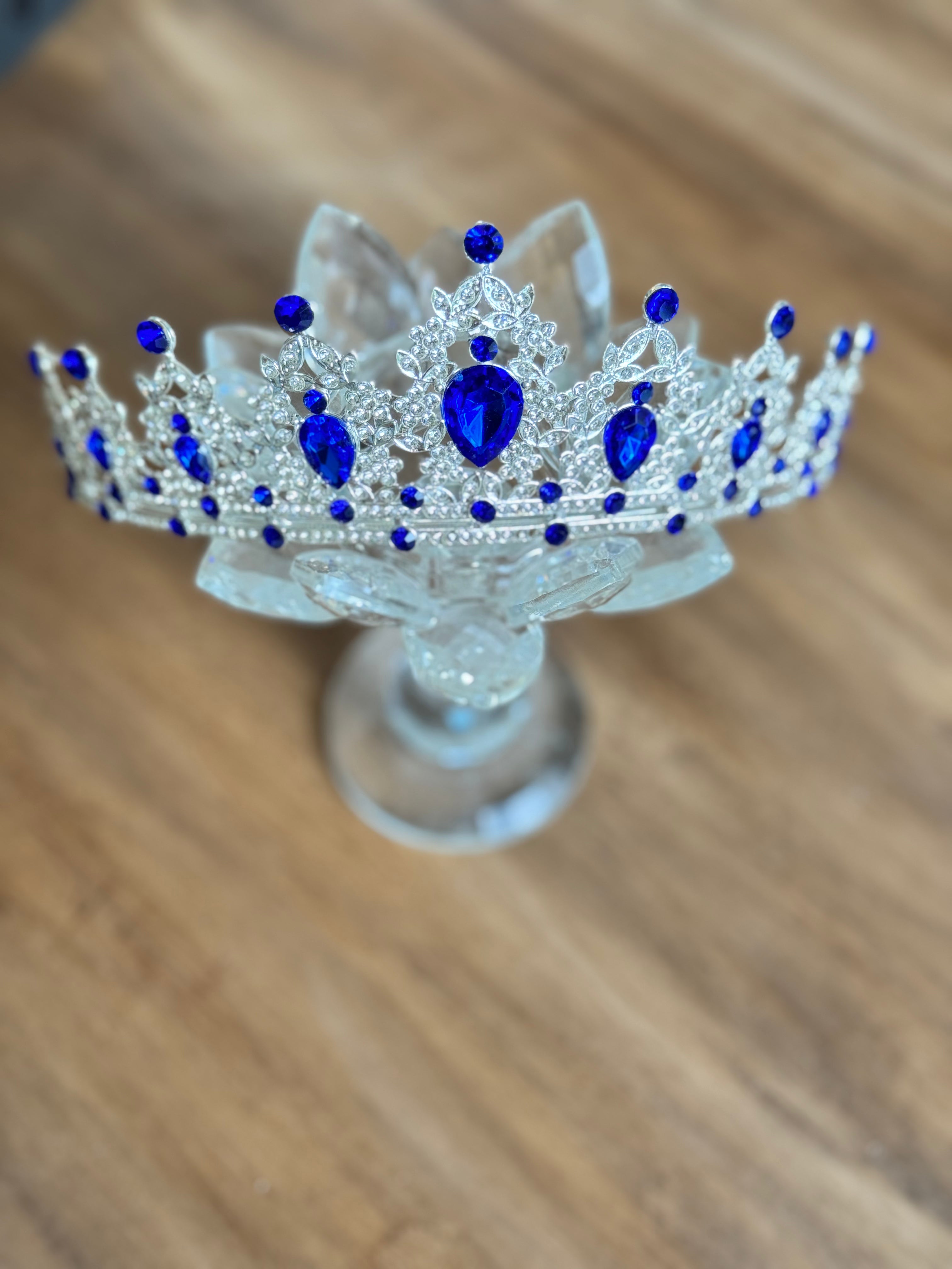 Silver and Blue Crown