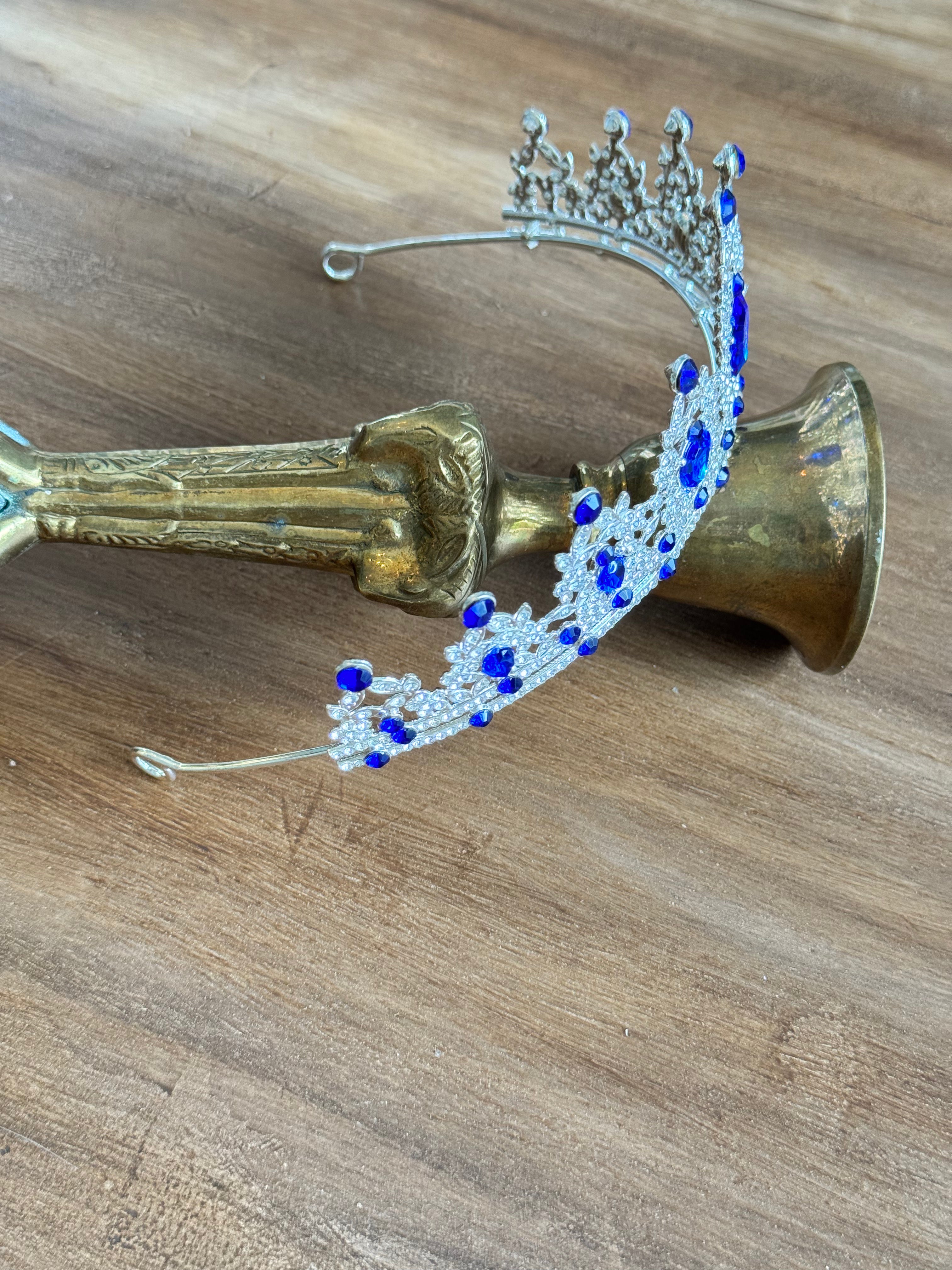 Silver and Blue Crown