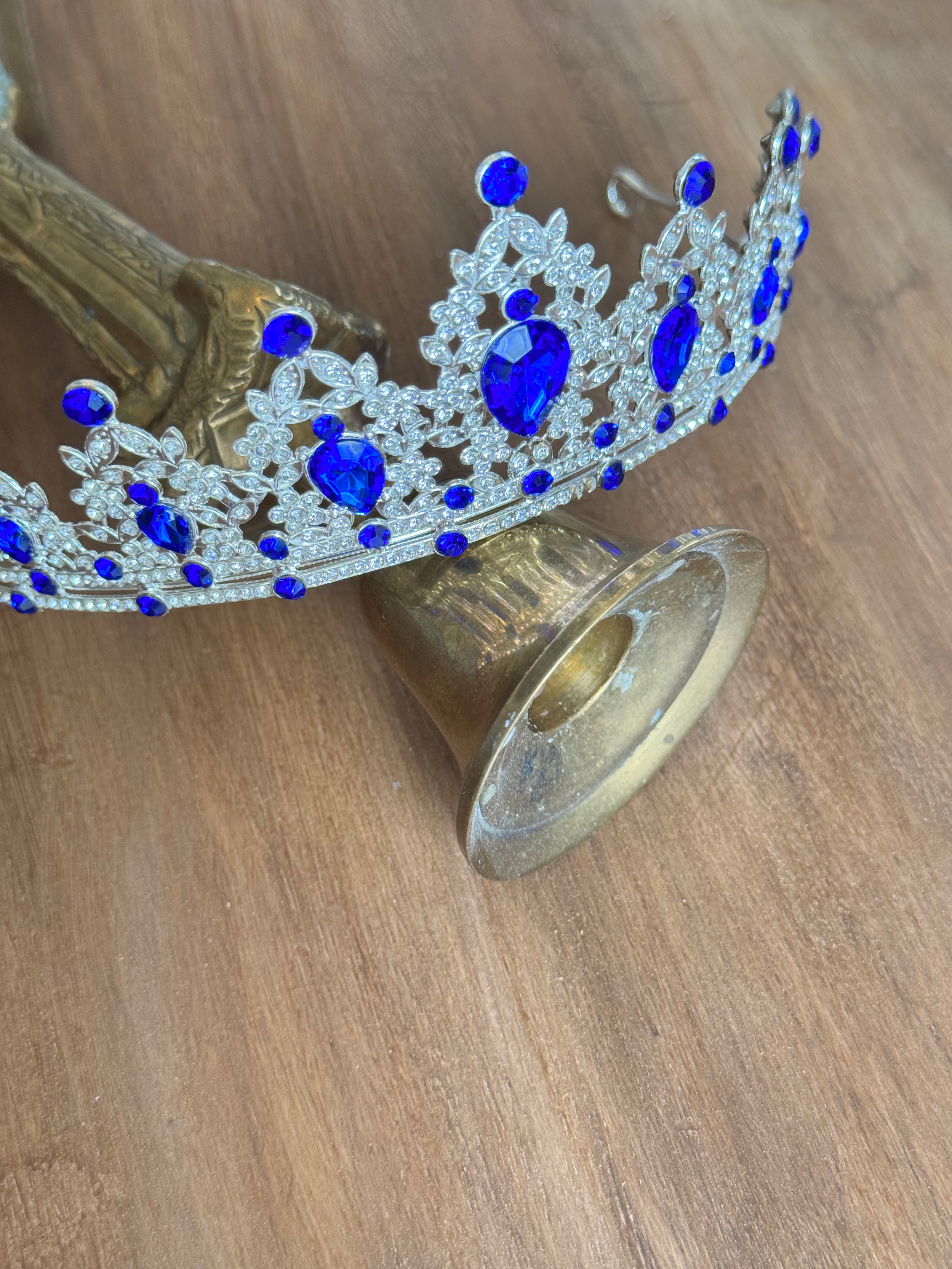 Silver and Blue Crown