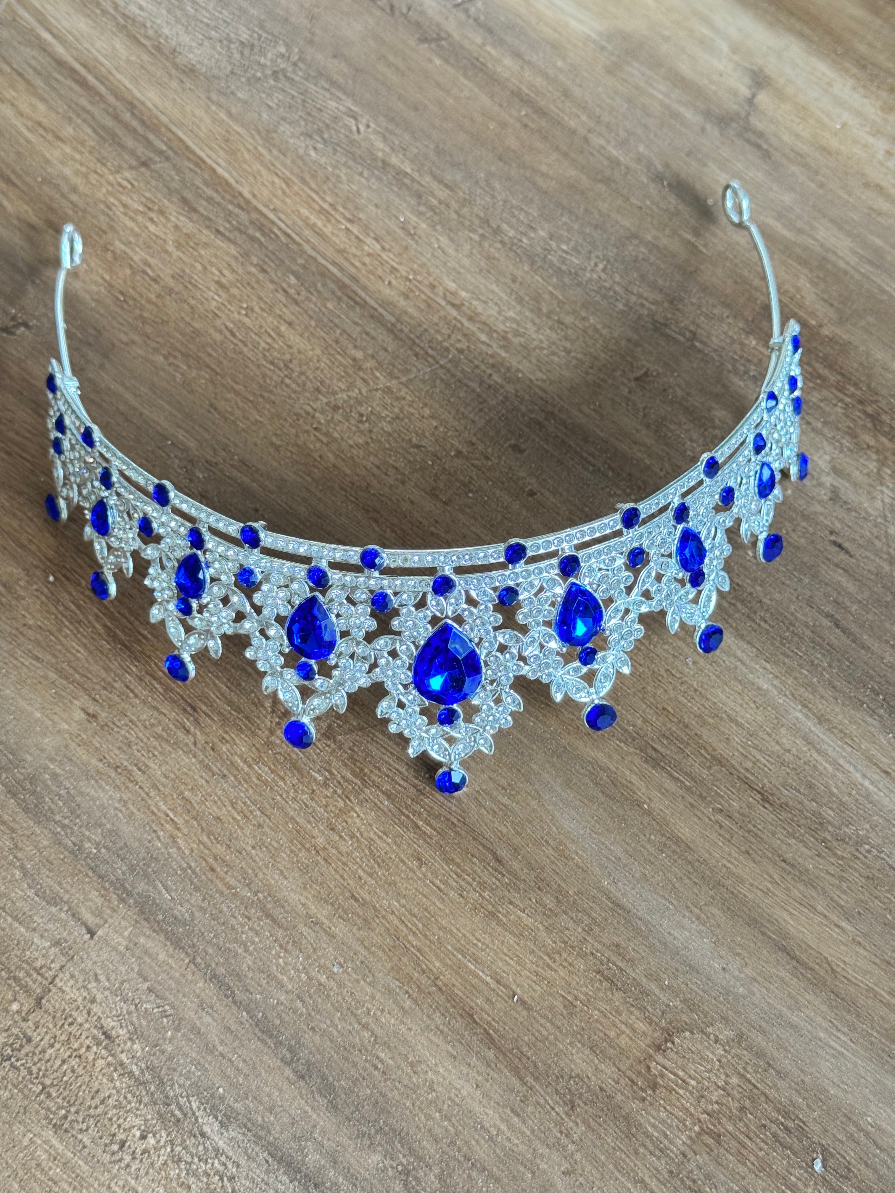 Silver and Blue Crown