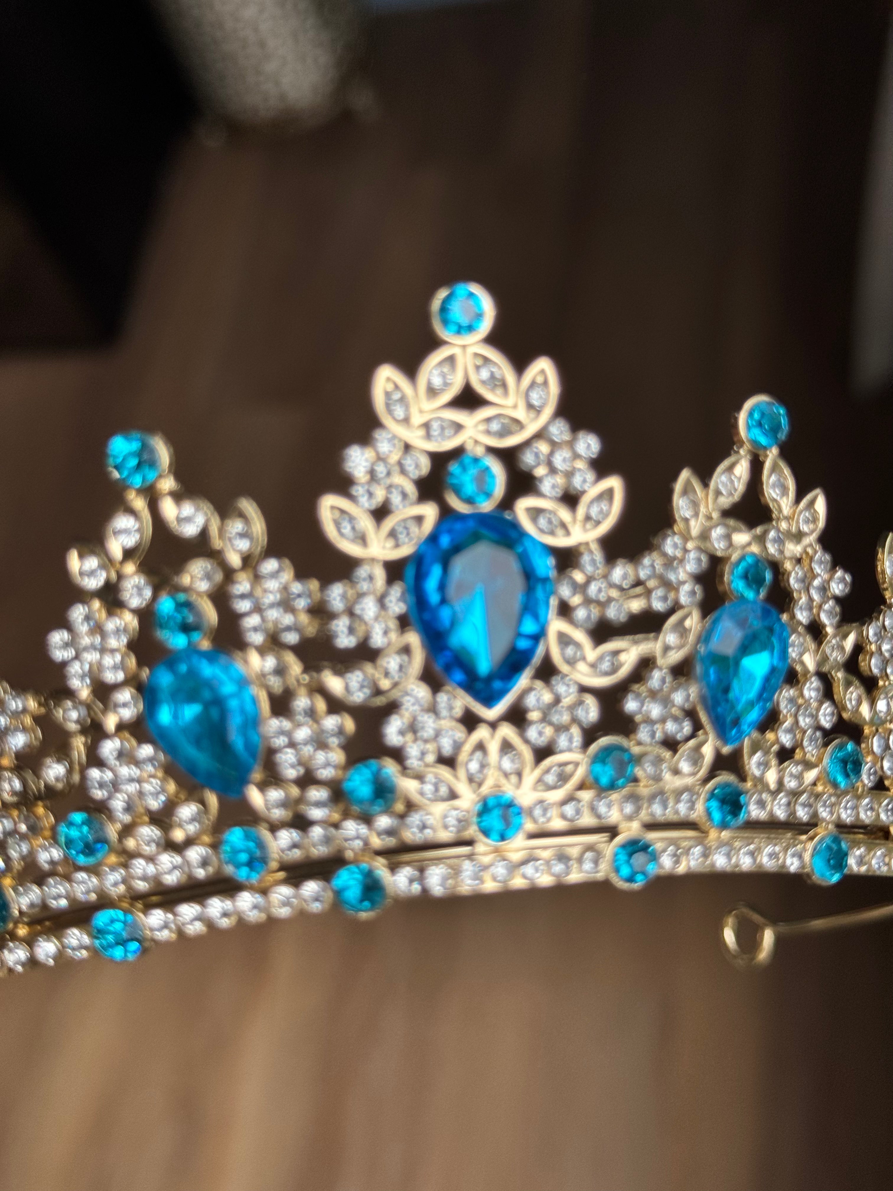 Bright Blue Forever Crown