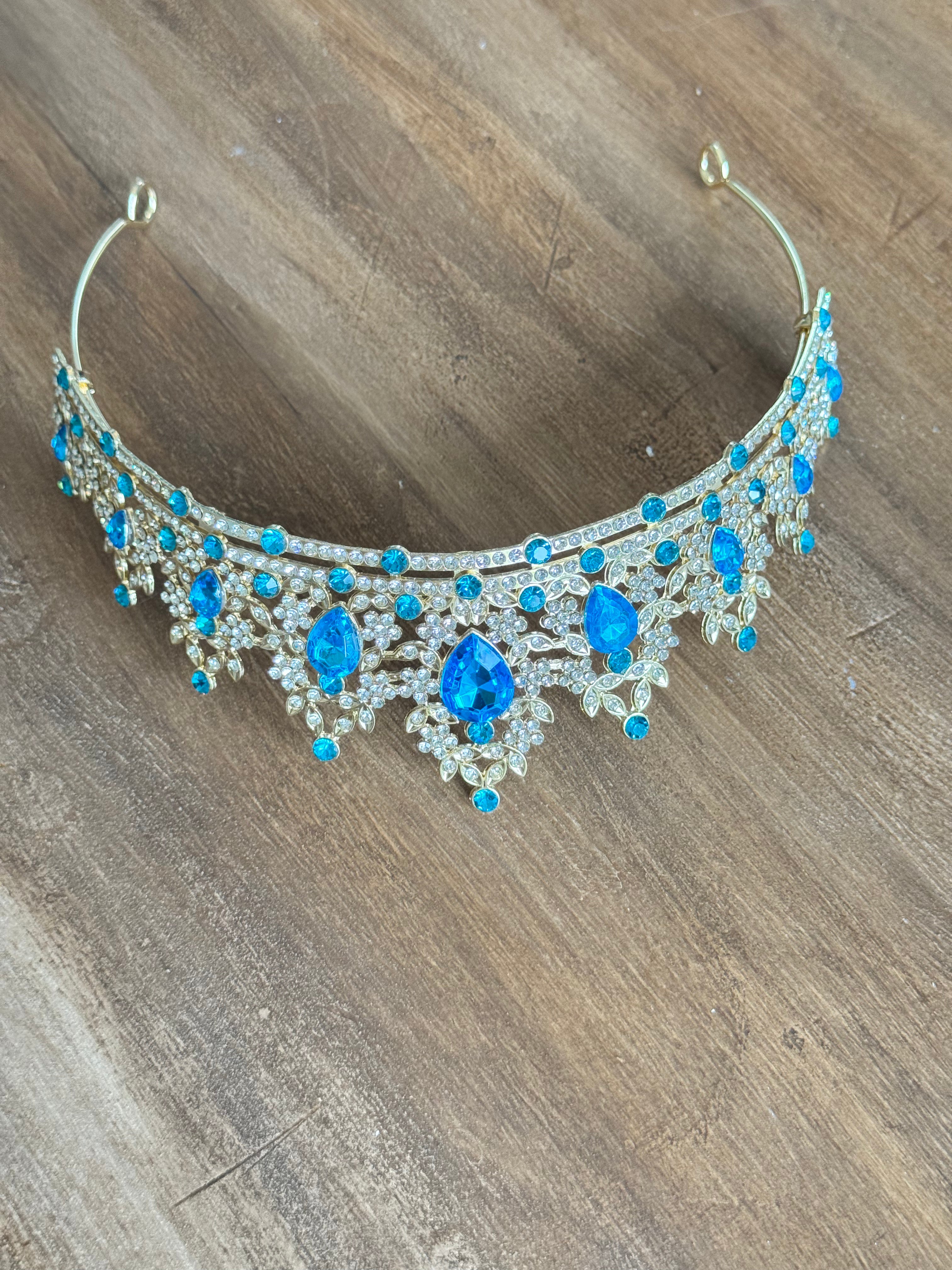 Bright Blue Forever Crown
