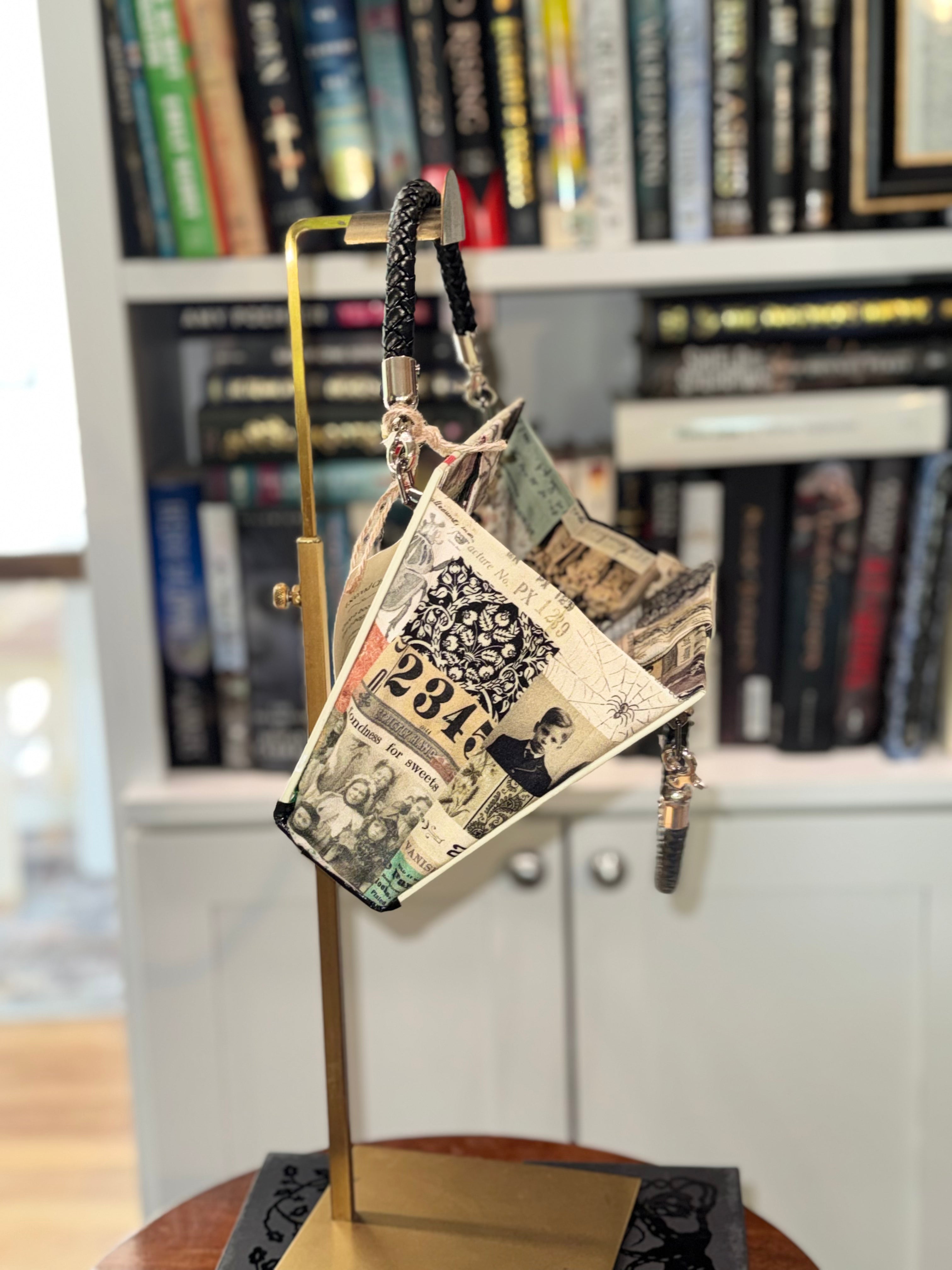 True Crime Themed  - Authentic Upcycled Hardcover Handbag