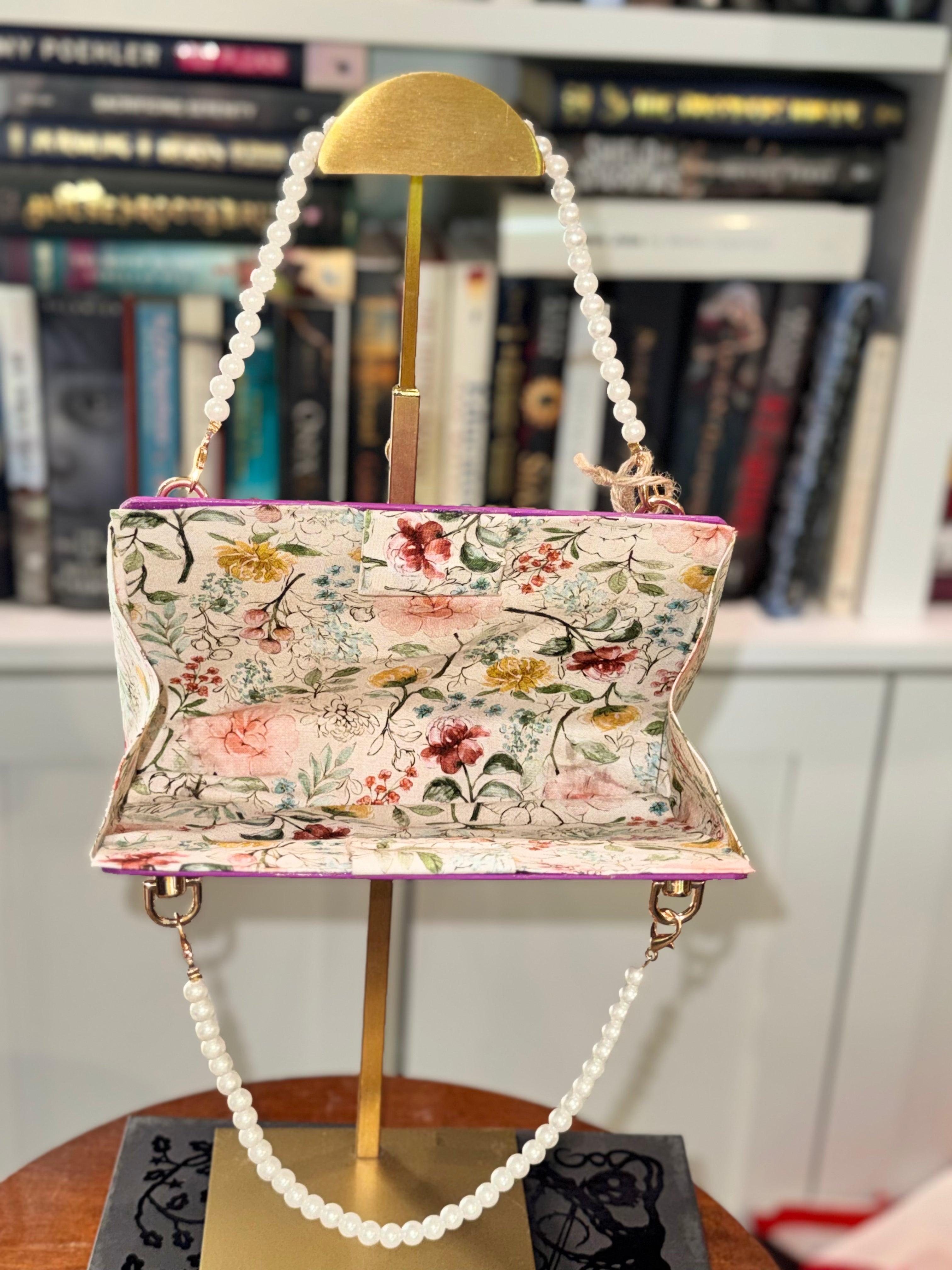 Bridgerton-  Authentic Upcycled Hardcover Handbag