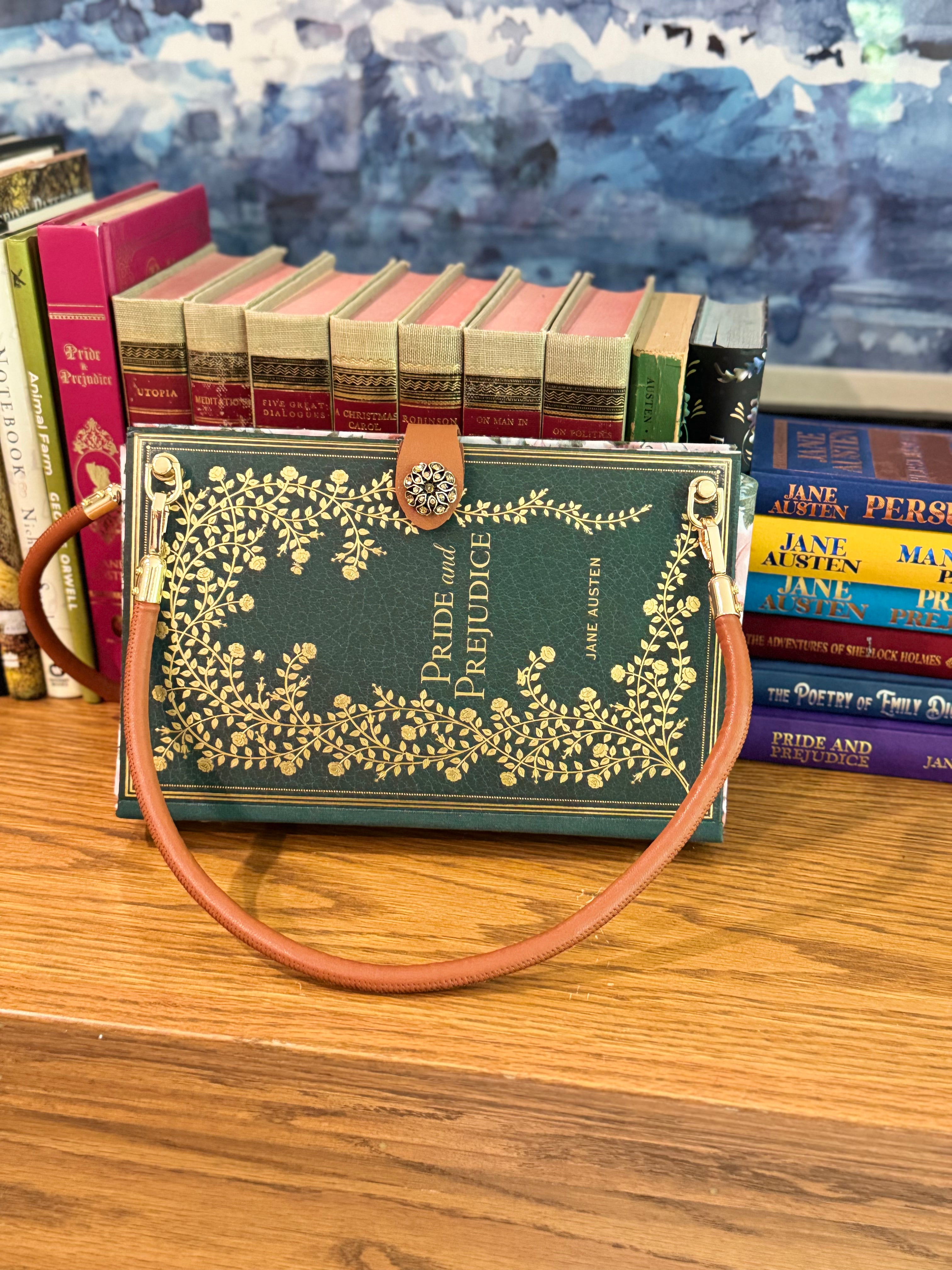 Handcrafted Purse from Upcycled Book- Pride and Prejudice