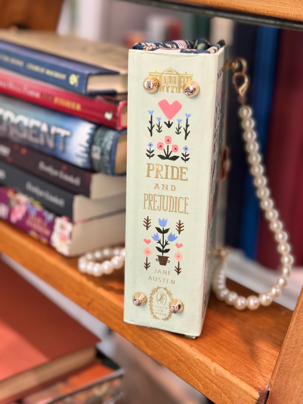 Handcrafted Purse from Upcycled Book- Pride and Prejudice