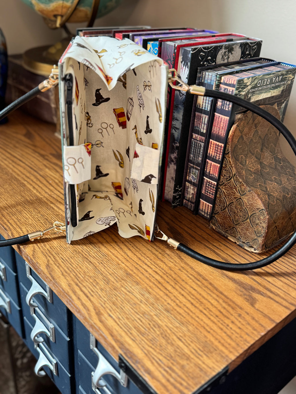 Handcrafted Purse from Upcycled Book- Harry Potter