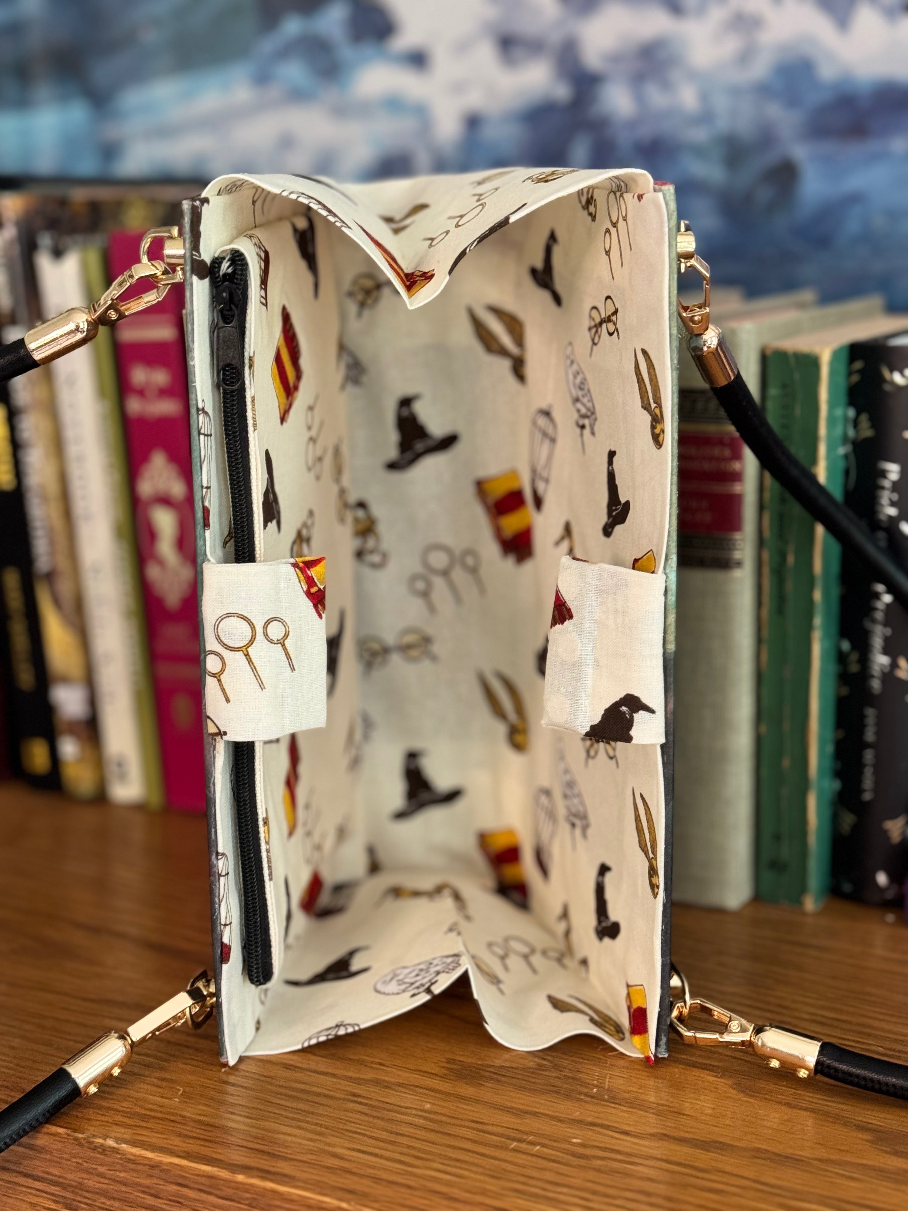 Handcrafted Purse from Upcycled Book- Harry Potter