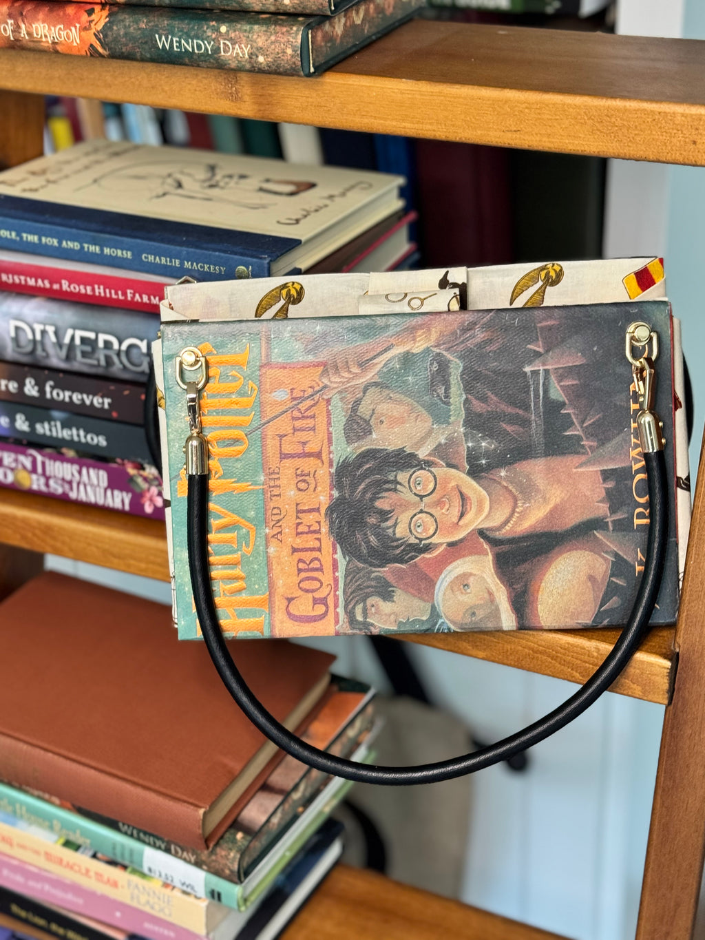 Handcrafted Purse from Upcycled Book- Harry Potter